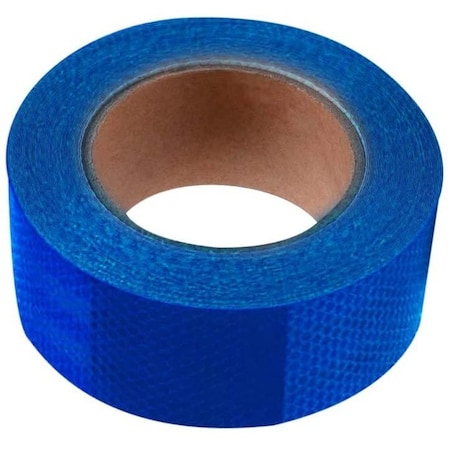 Abrams 2" in x 50' ft Diamond Trailer Truck Conspicuity DOT Class 2 Reflective Safety Tape - Blue DOTC2 2 x 50-B